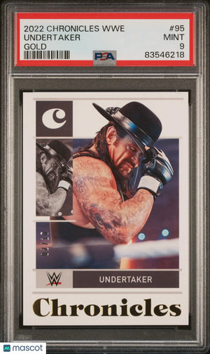 2022 Panini Chronicles WWE Undertaker Gold /10 PSA 9 
