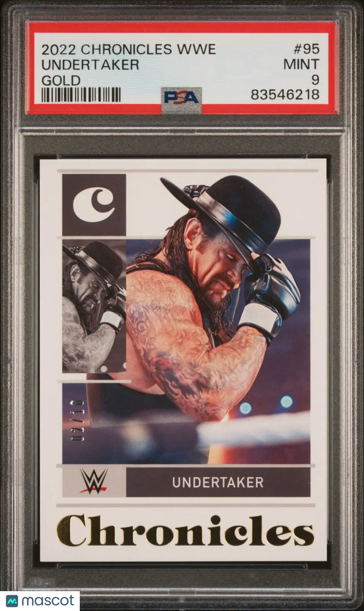 2022 Panini Chronicles WWE Undertaker Gold /10 PSA 9 