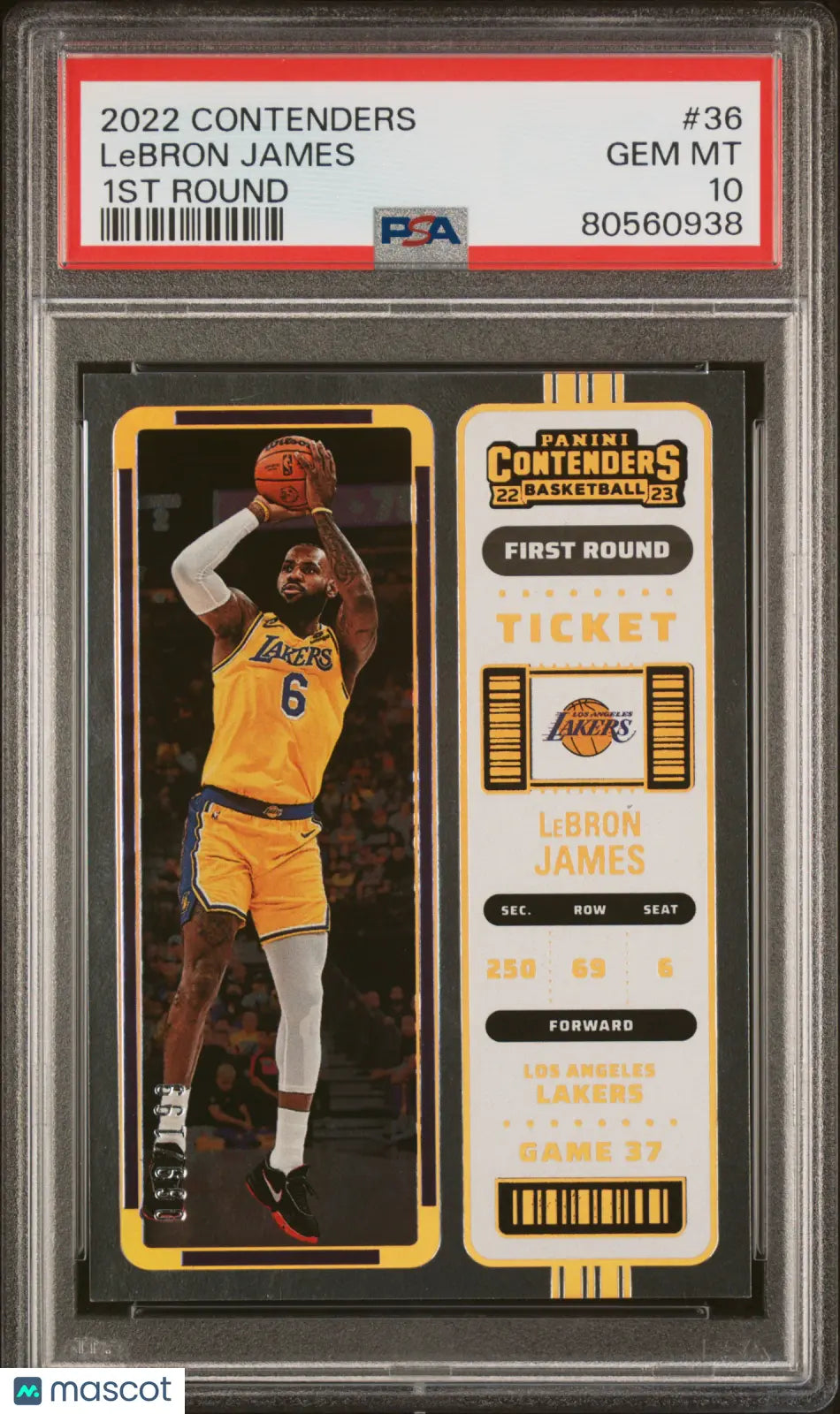 2022 Panini Contenders LeBron James 1st Round  /199 PSA 10 