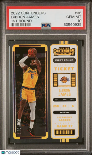 2022 Panini Contenders LeBron James 1st Round  /199 PSA 10 