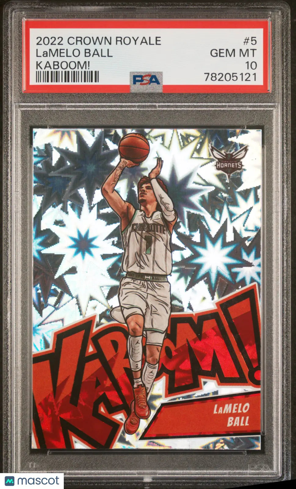 2022 Panini Crown Royale Kaboom! Lamelo Ball #5 PSA 10 
