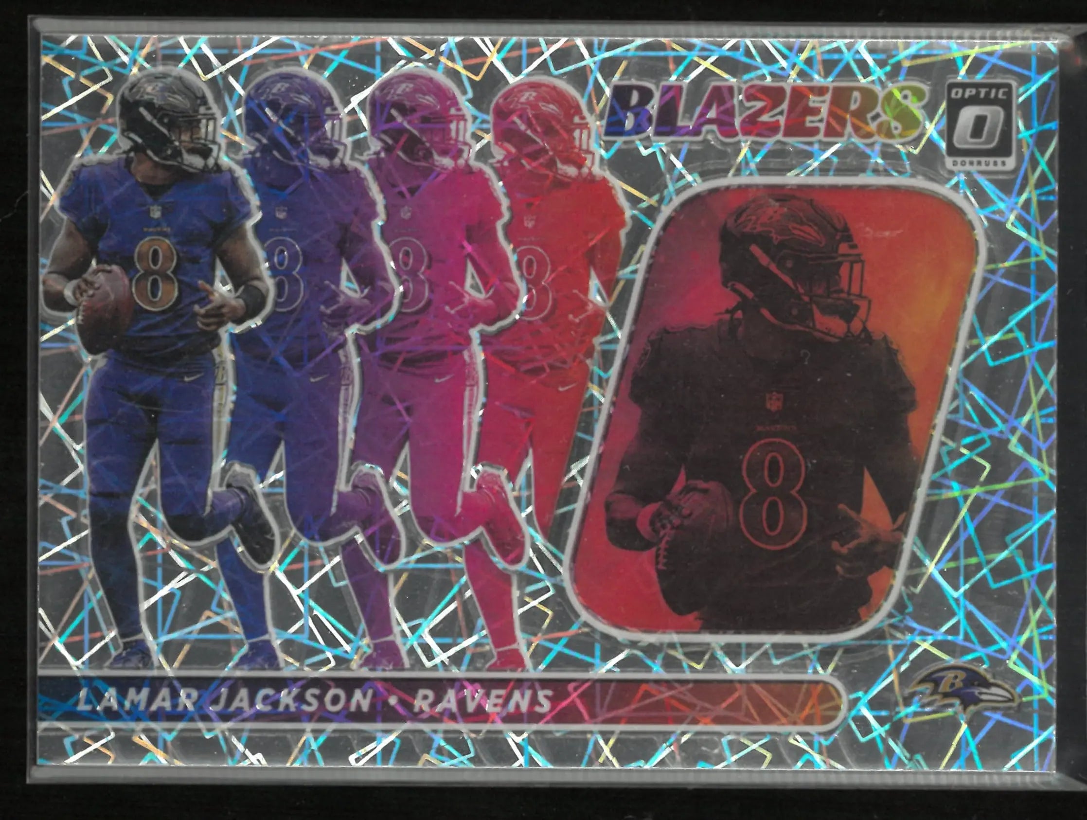 2022 Panini Donruss Optic Blazers Lamar Jackson Lazers SP 