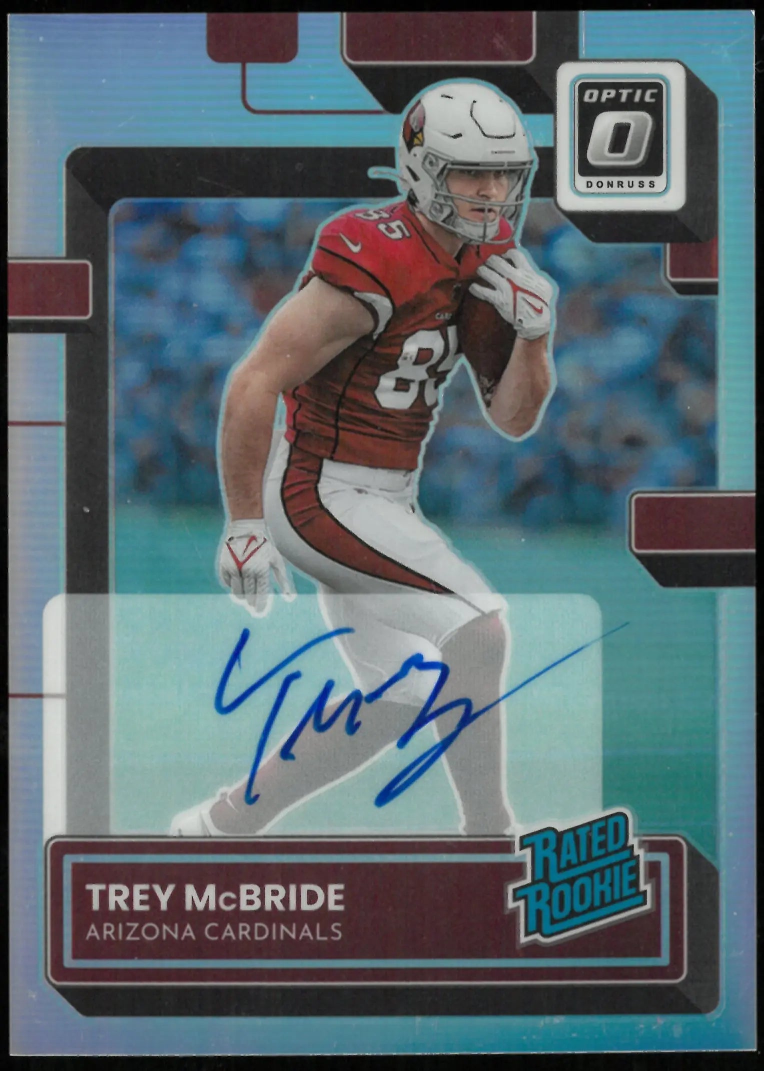 2022 Panini Donruss Optic Football RC Rookie Trey McBride Auto #237 /125 