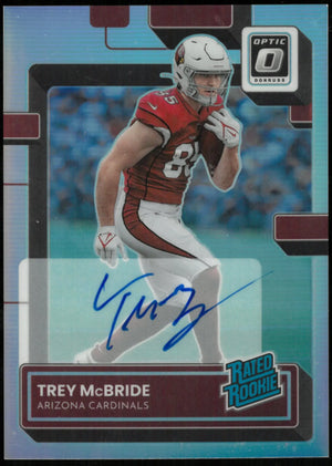 2022 Panini Donruss Optic Football RC Rookie Trey McBride Auto #237 /125 