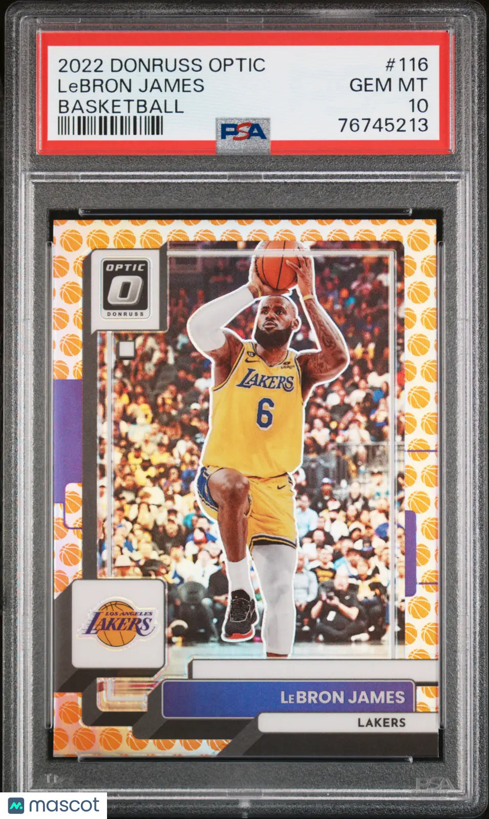 2022 Panini Donruss Optic LeBron James #116 Basketball PSA 10 