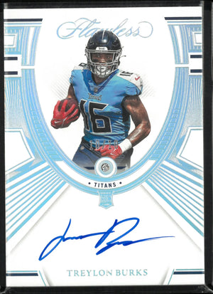2022 Panini Flawless Rookie Autograph Treylon Burks Auto /10 RC 