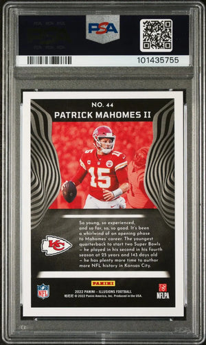 2022 Panini Illusions Patrick Mahomes II Starlight PSA 10 