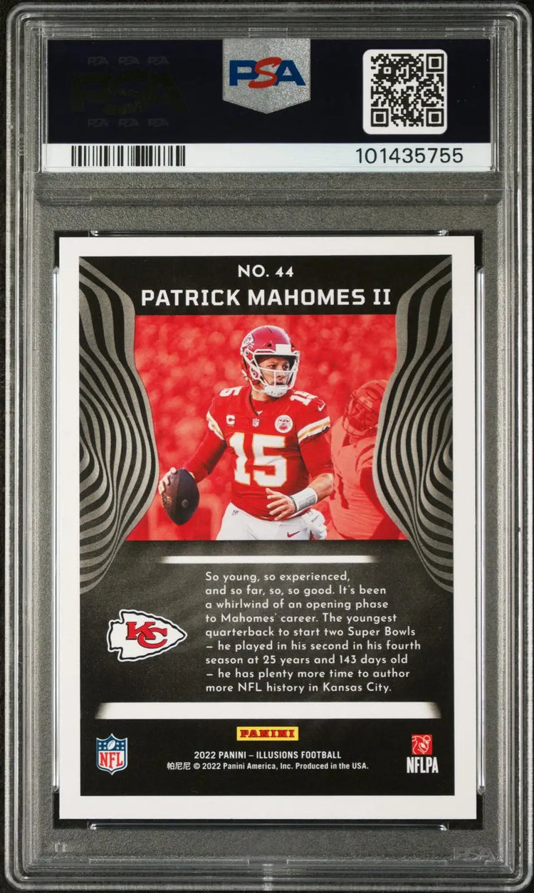 2022 Panini Illusions Patrick Mahomes II Starlight PSA 10 