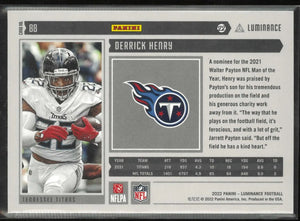 2022 Panini Luminance Derrick Henry Pink /10 