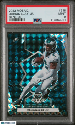 2022 Panini Mosaic Football Darius Slay JR. #218 Genesis PSA 9 