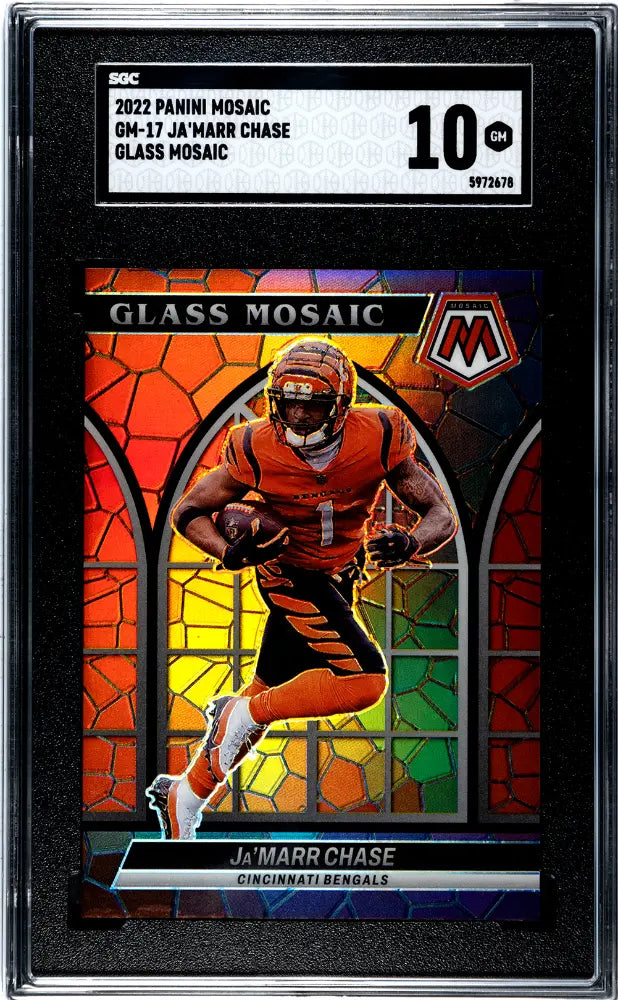2022 Panini Mosaic Ja'marr Chase Glass SGC 10 