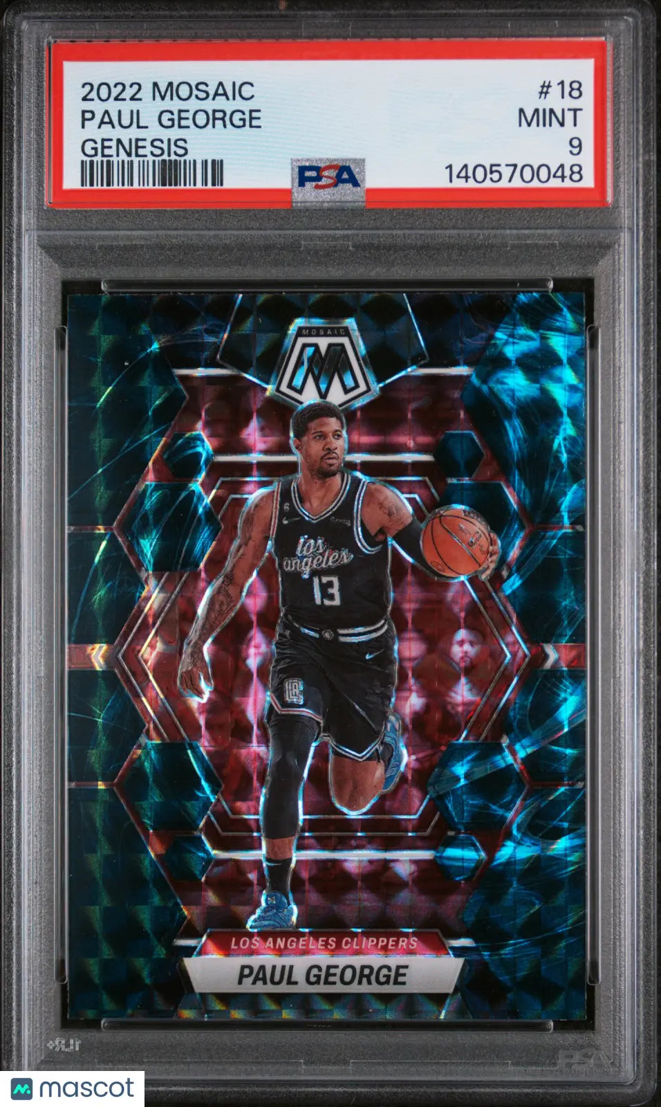 2022 Panini Mosaic Paul George Genesis PSA 9 