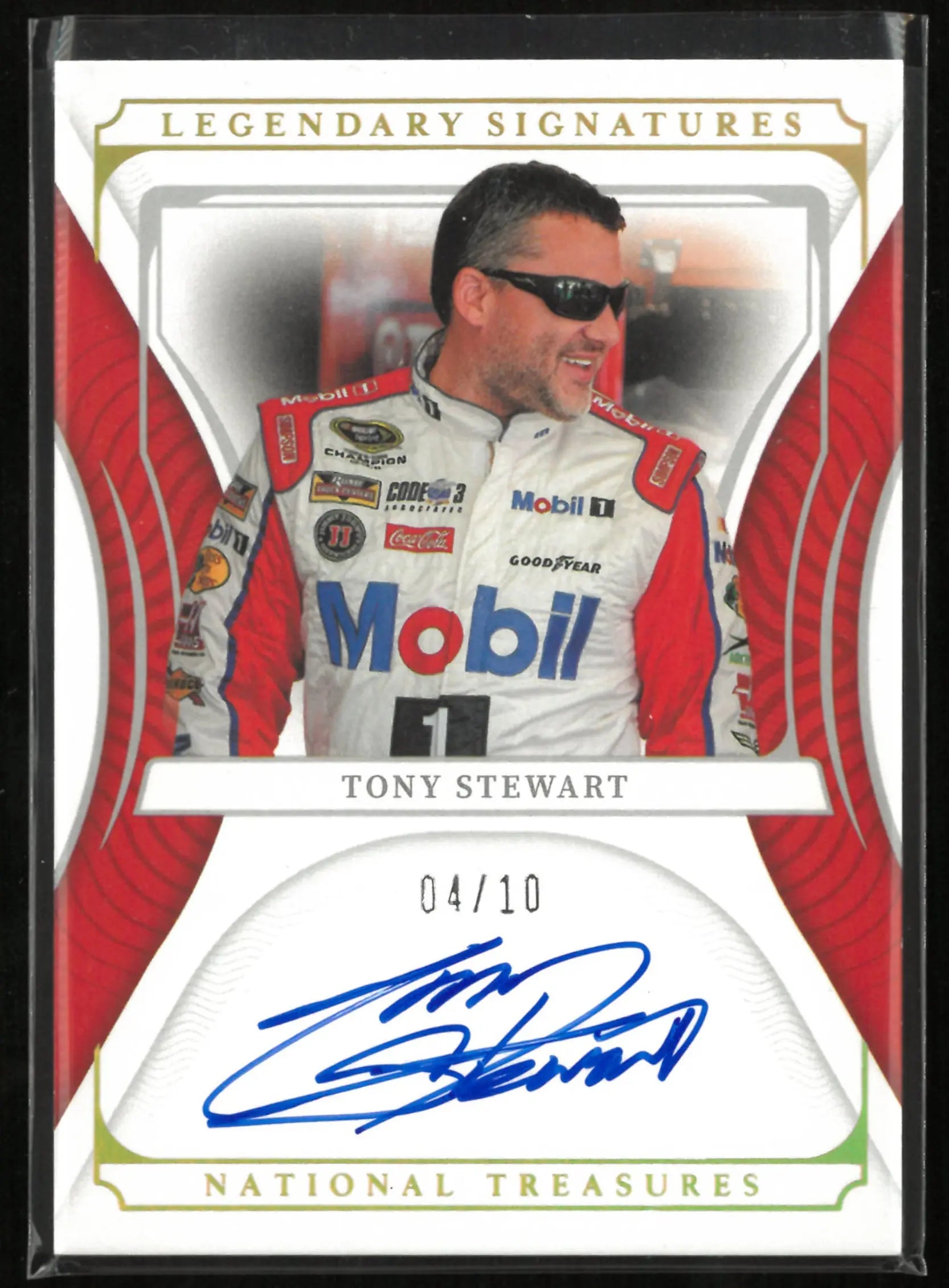 2022 Panini National Treasures Racing Legendary Signatures Tony Stewart Autograph /10 