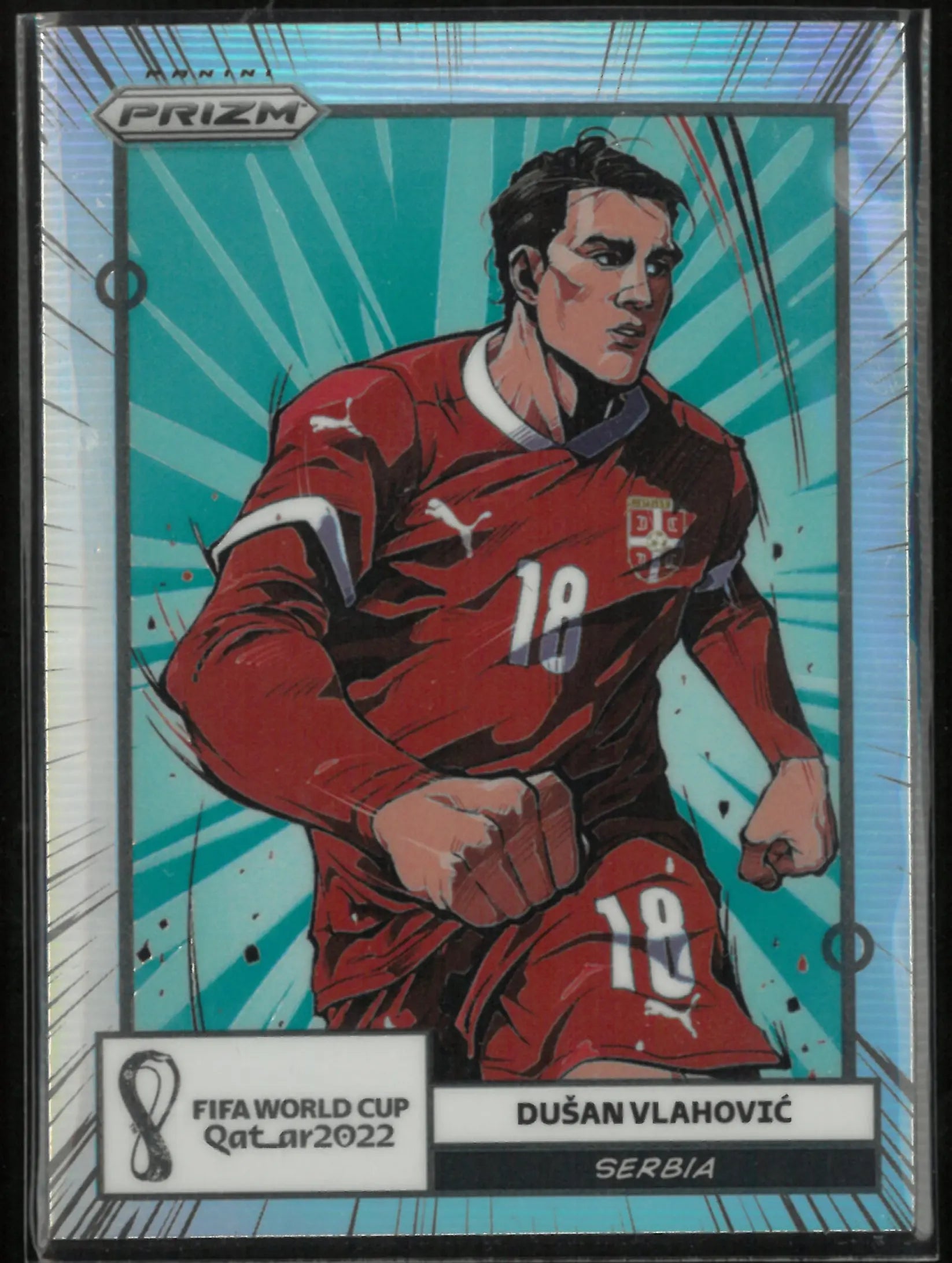 2022 Panini Prizm FIFA World Cup Qatar 2022 Dusan Vlahovic Manga 