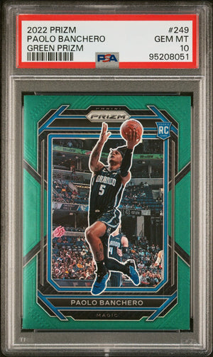 2022 Panini Prizm Rookie Paolo Banchero Green RC PSA 10 