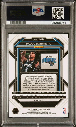 2022 Panini Prizm Rookie Paolo Banchero Green RC PSA 10 