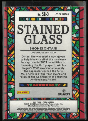 2022 Panini Prizm Stained Glass Shohei Ohtani 