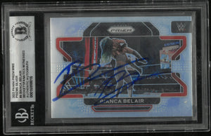2022 Panini Prizm WWE Bianca Belair Silver In Person Auto BGS Authentic 