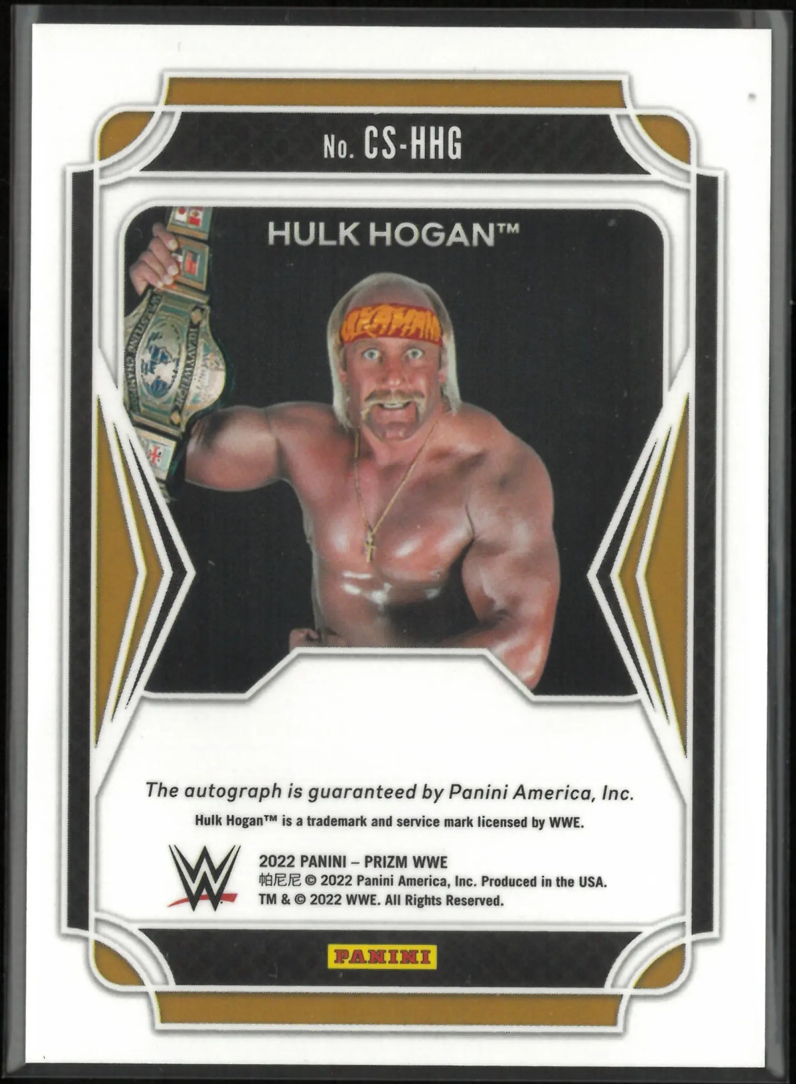 2022 Panini Prizm WWE Champion Autograph Hulk Hogan Auto 