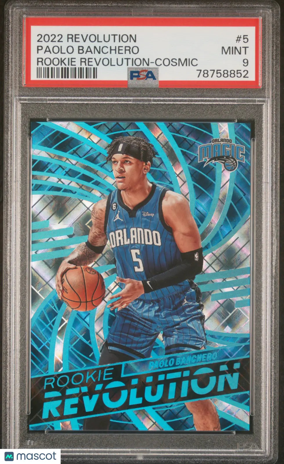 2022 Panini Revolution Rookie Revolution Paolo Banchero #5 Cosmic PSA 9 