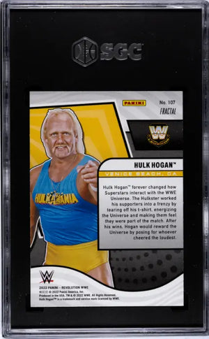 2022 Panini Revolution WWE Legends Hulk Hogan Fractal SGC 10 