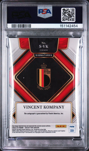 2022 Panini Select FIFA Signatures Autograph Vincent Kompany Auto PSA 9 