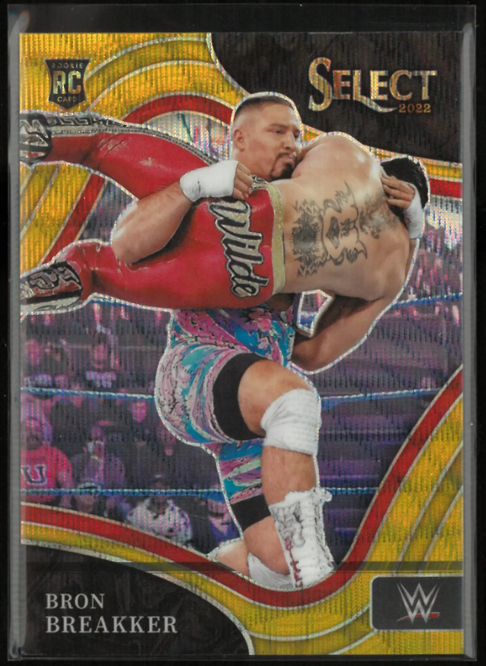 2022 Panini Select NXT 2.0 Bron Breaker Gold Wave Rookie RC /10 