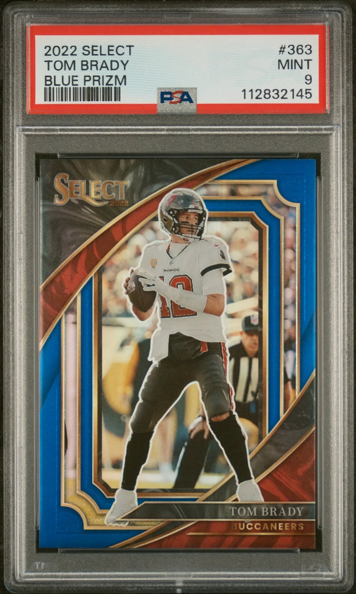 2022 Panini Select Tom Brady Blue Prizm /99 PSA 9 
