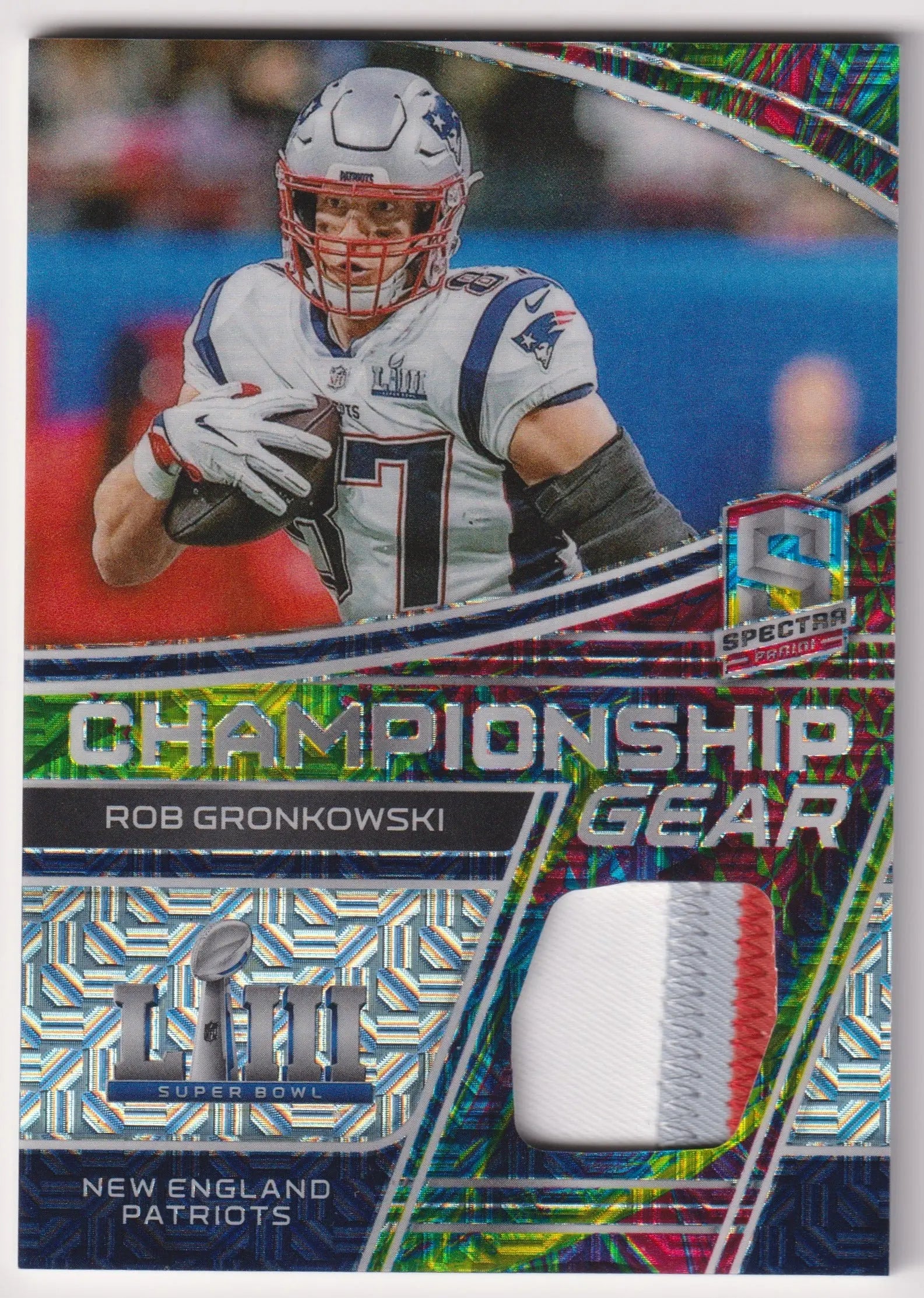 2022 Panini Spectra Championship Gear Patch Rob Gronkowski Mojo /25 
