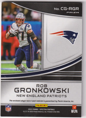 2022 Panini Spectra Championship Gear Patch Rob Gronkowski Mojo /25 