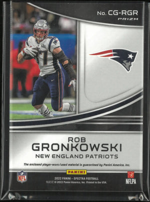2022 Panini Spectra Championship Gear Rob Gronkowski Patch /25 