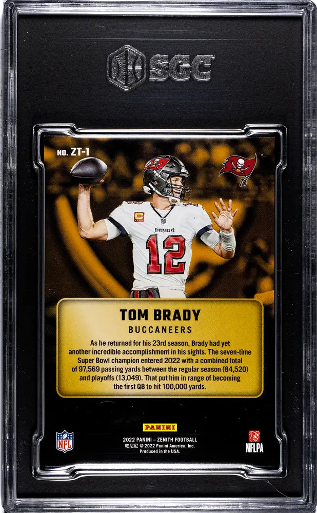 2022 Panini Zenith Tom Brady #ZT-1 Team SGC 10 