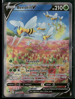 2022 Pokemon Astral Radiance Alternate Full Art Beedrill V 161/189 