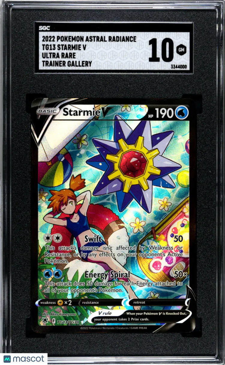 Rare Trainer Collection Buy 2022 Pokemon Astral Radiance Starmie V Ultra Rare SGC 10