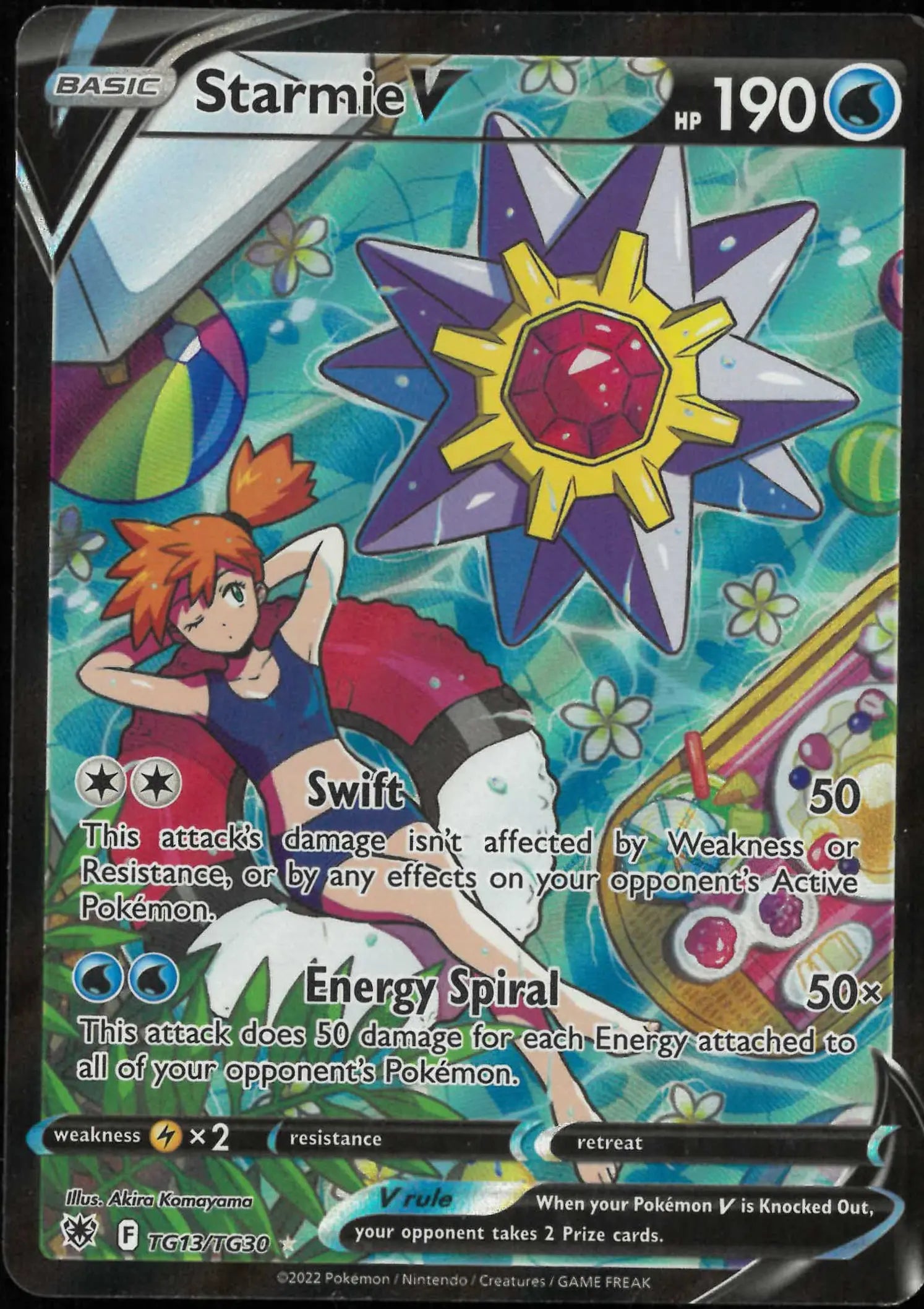 2022 Pokemon Astral Radiance Trainer Gallery Starmie V Ultra Rare TG13/TG30 