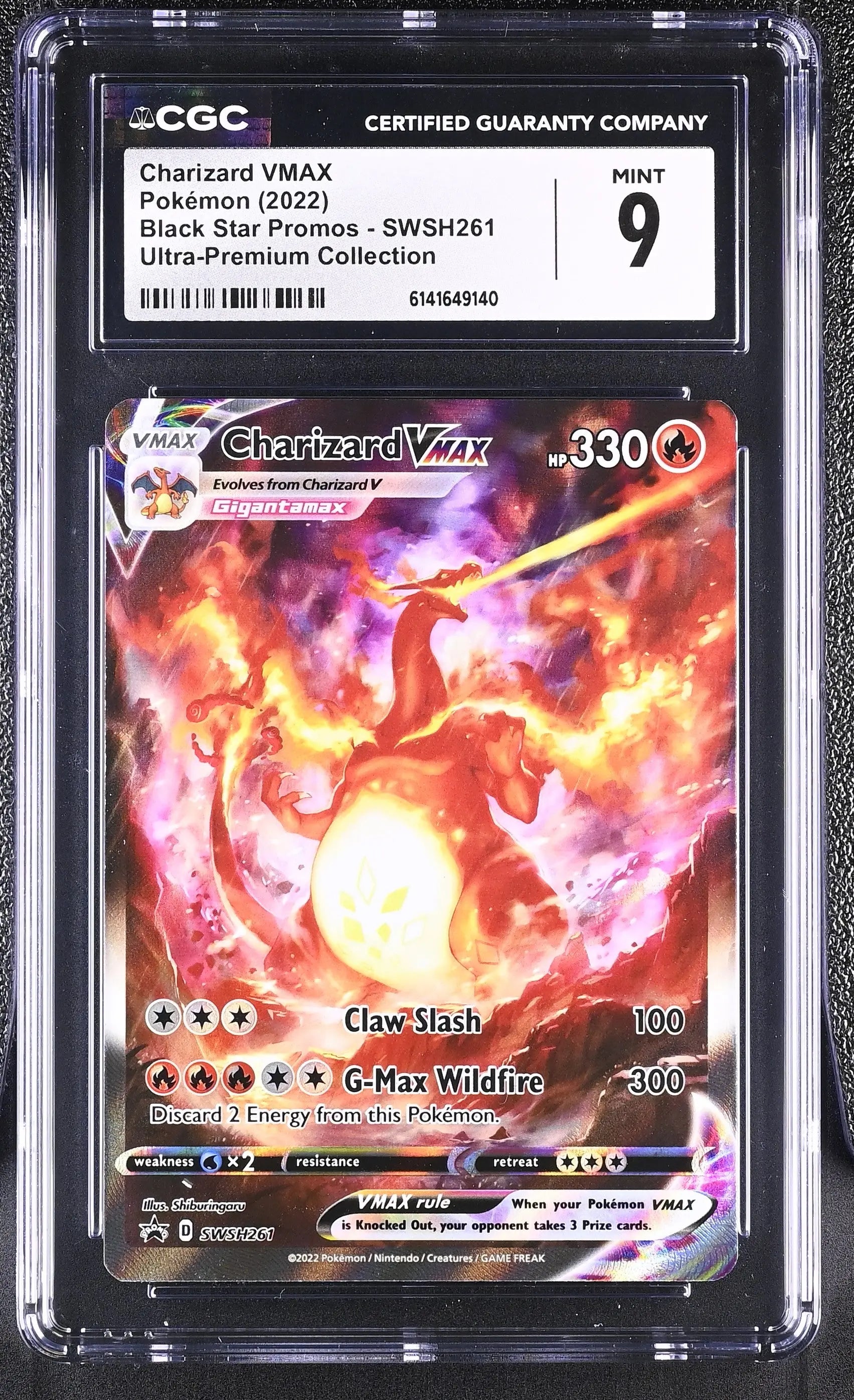 2022 Pokemon Black Star Promos Charizard VMAX UPC SWSH261 CGC 9 