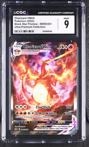 2022 Pokemon Black Star Promos Charizard VMAX UPC SWSH261 CGC 9 