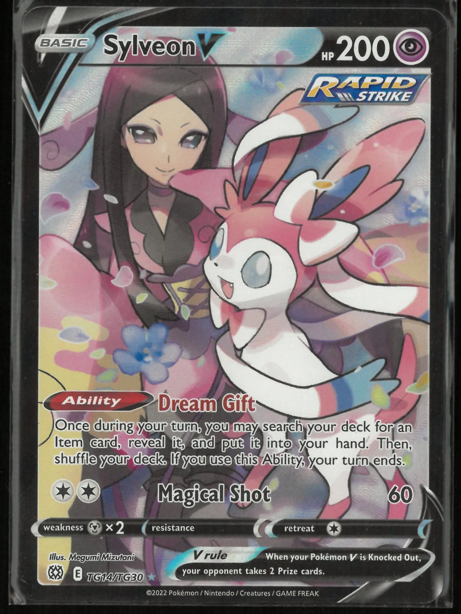 2022 Pokemon Brilliant Stars Trainer Gallery Ultra Rare Sylveon V TG14/TG30 