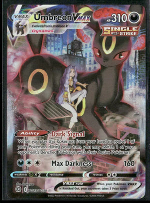 2022 Pokemon Brilliant Stars Trainer Gallery Ultra Rare Umbreon VMAX TG23/TG30 