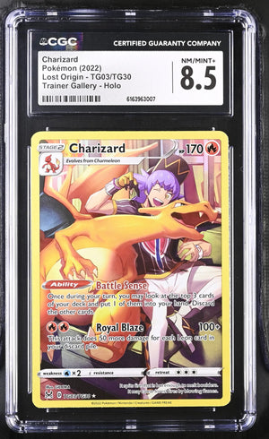 2022 Pokemon Lost Origin Charizard TG03/TG30 CGC 8.5 