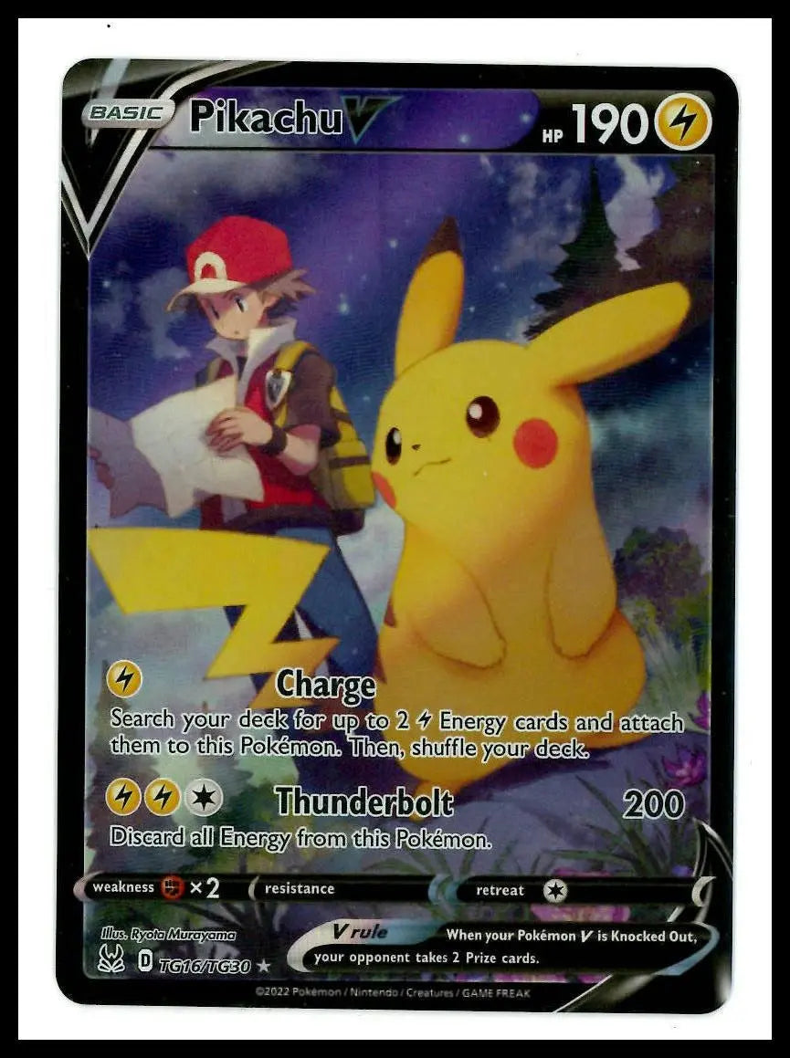 2022 Pokemon Lost Origin Trainer Gallery Pikachu V TG16/TG30 