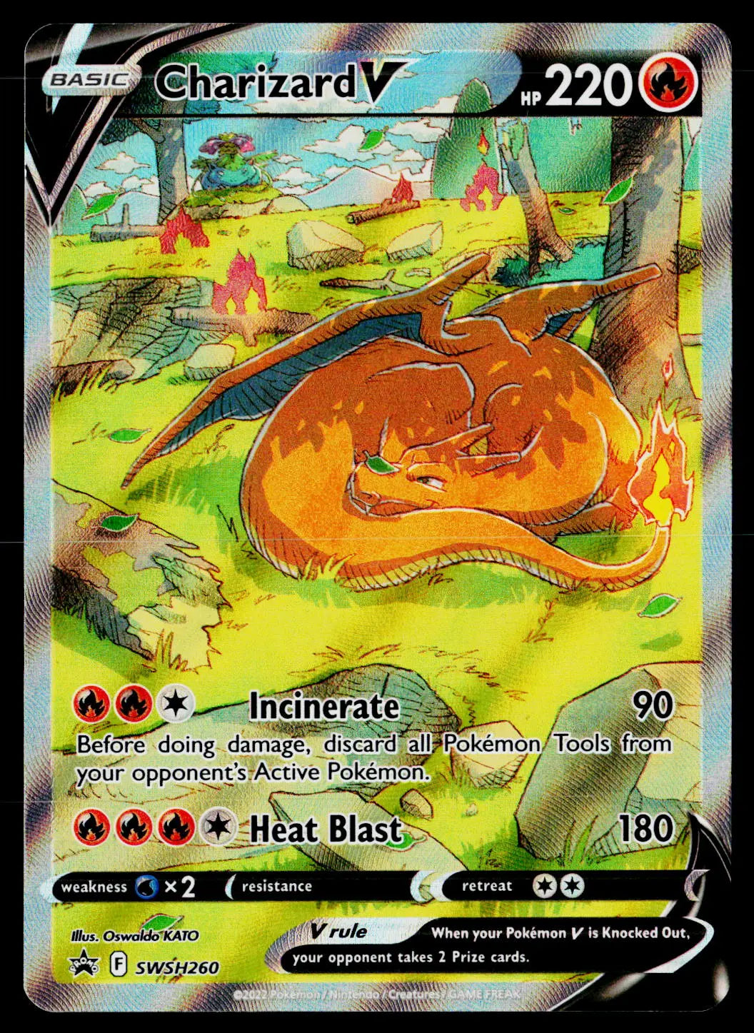 2022 Pokemon SWSH Sword & Shield Promo #SWSH260 Charizard V 