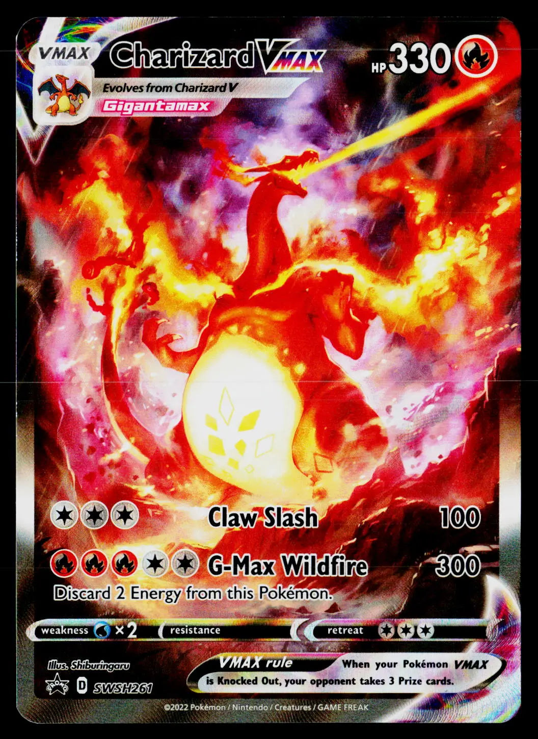 2022 Pokemon SWSH Sword & Shield Promo #SWSH261 Charizard VMAX 