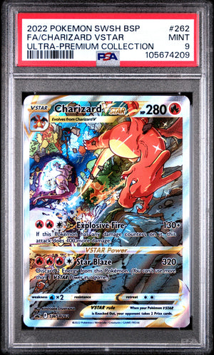 2022 Pokemon SWSH262 Black Star Promo Charizard VSTAR UPC PSA 9 