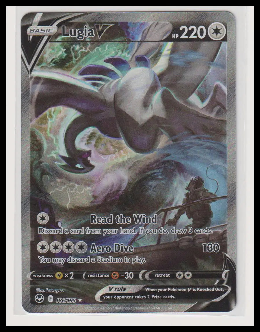 2022 Pokemon Silver Tempest Lugia V Alternate Art 186/195 