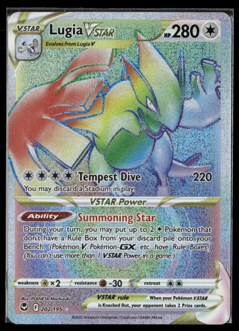 Buy 2022 Pokemon Silver Tempest Lugia VSTAR Card Online