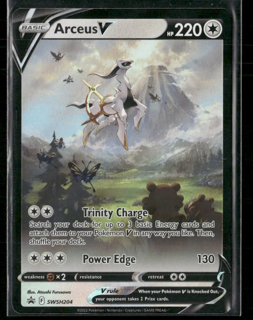 2022 Pokemon Sword & Shield Promo Arceus V SWSH204 