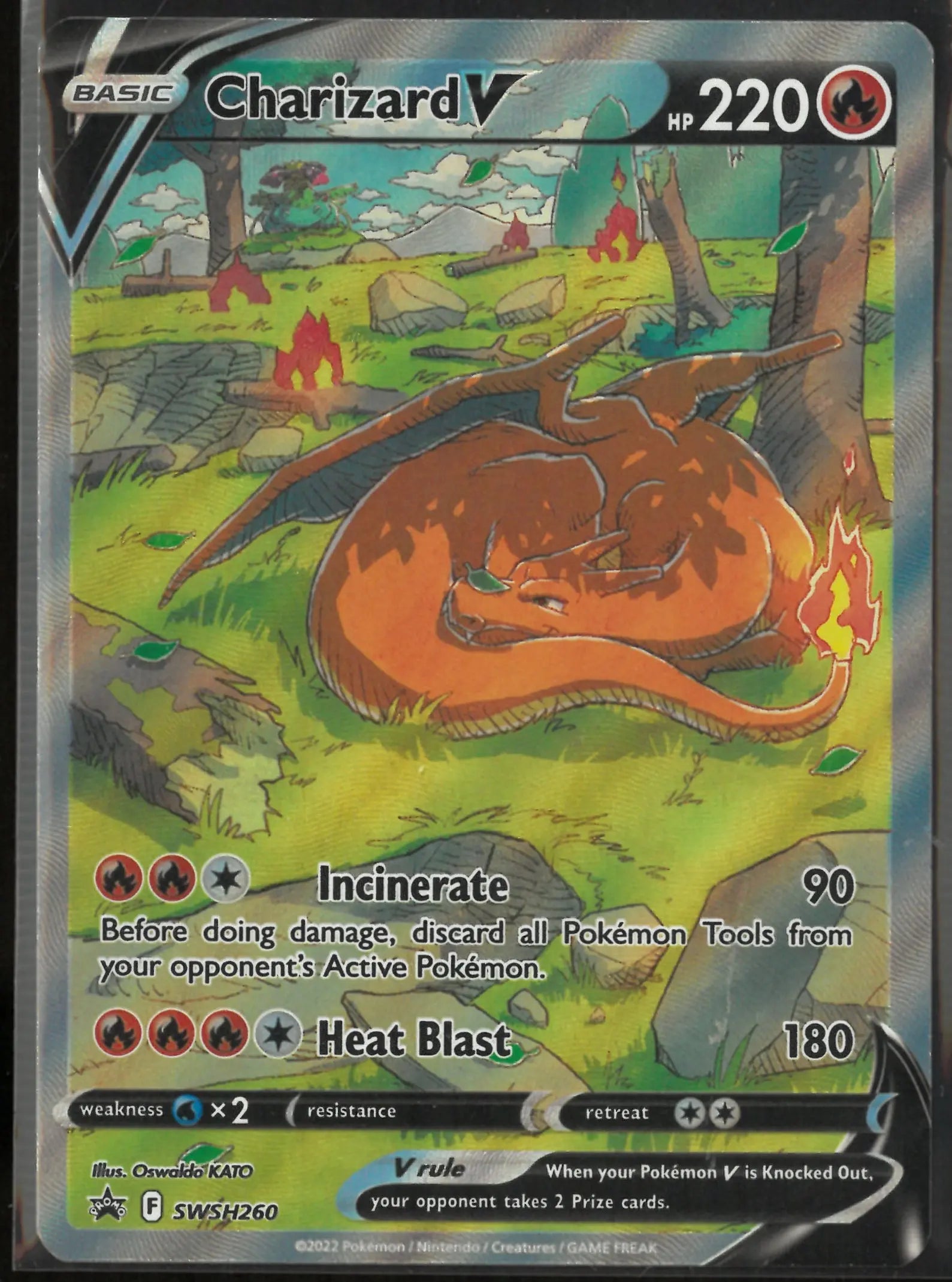 2022 Pokemon Sword & Shield Promo Charizard V SWSH260 