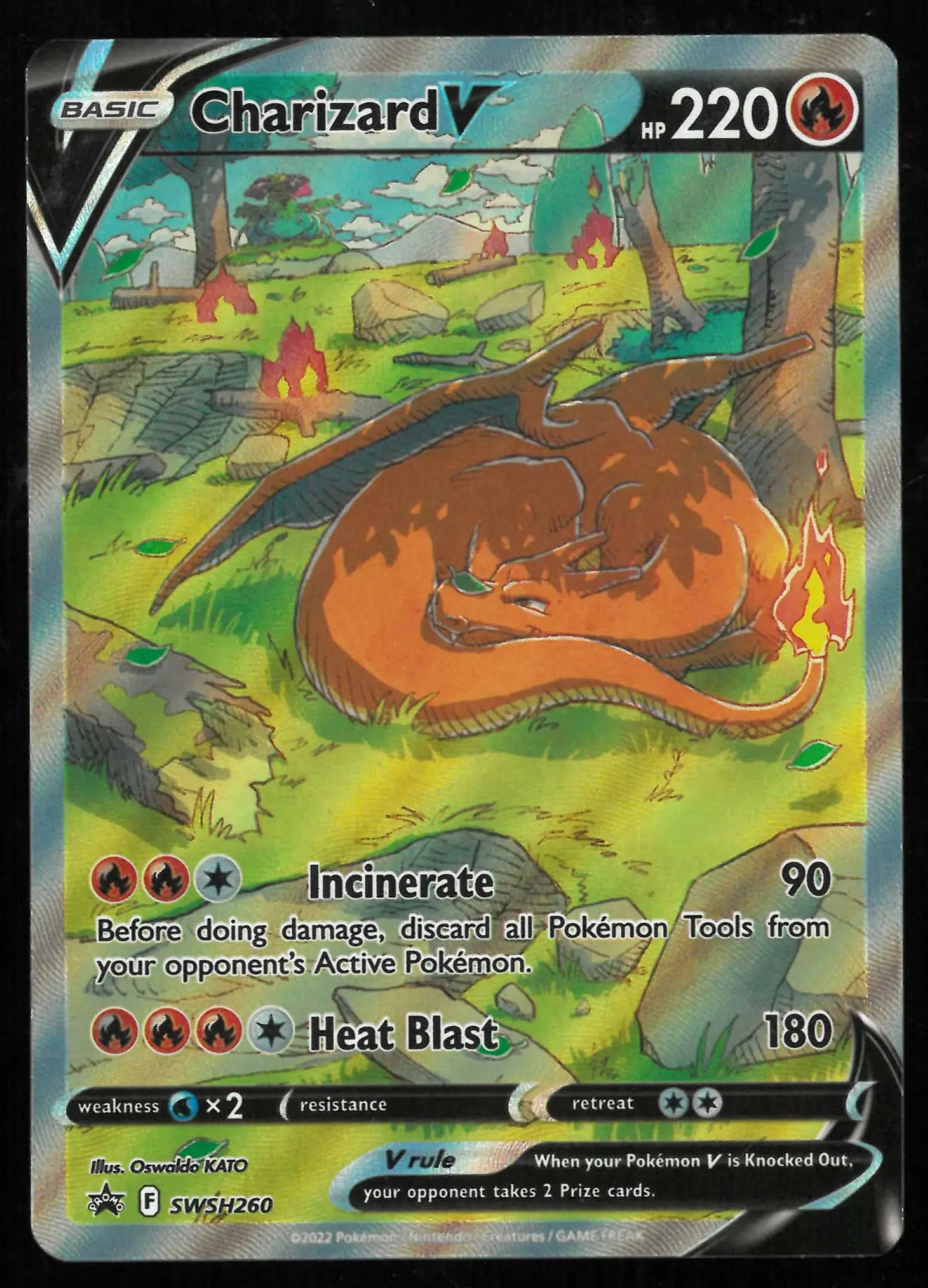2022 Pokemon Sword & Shield Promo Charizard V SWSH260 