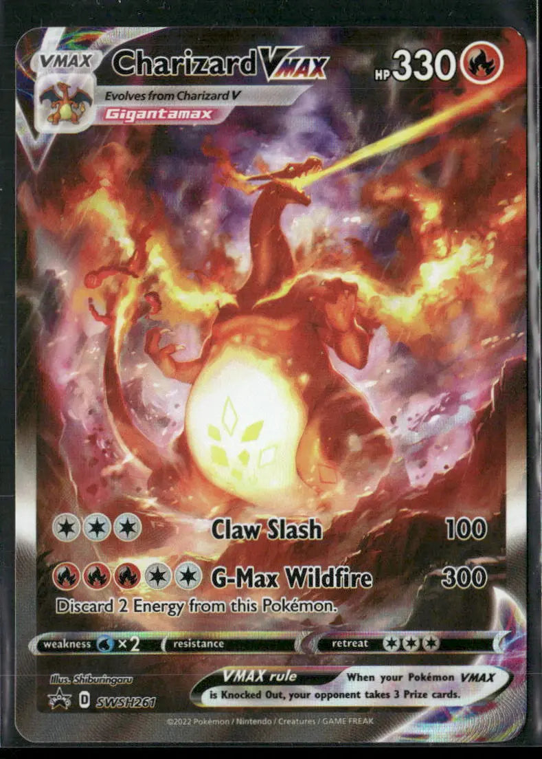 2022 Pokemon Sword & Shield Promo Charizard VMAX SWSH261 
